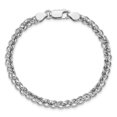 thumbnail image 4 of Auriga Fine Jewelry 925 Sterling Silver Rhodium-plated Fancy Link 7.5inch Bracelet for Women, 4 of 6