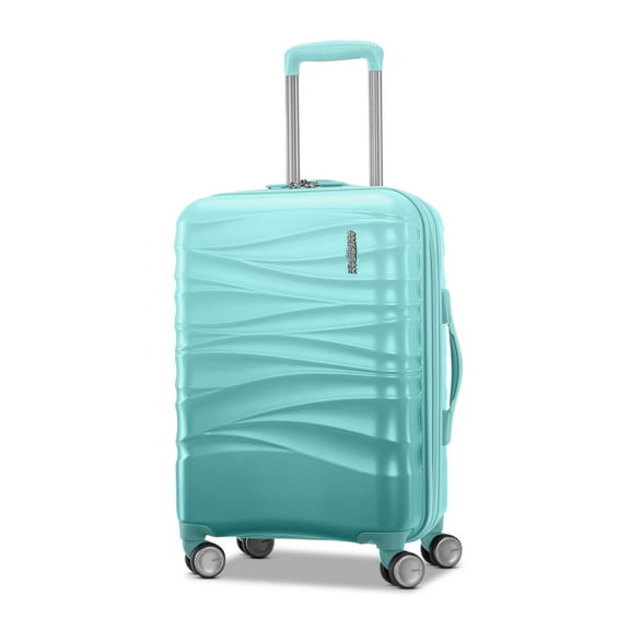 American Tourister Cascade 20-Inch Carry On Hardside Luggage with Spinner Wheels - Aquamarine