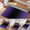 thumbnail image 6 of 2x3 Door Mat Rug, Purple Black Ombre Non-Skid Rubber Backing Large Rectangle Rugs - Living Room Bedroom Home Office, Gradient Contemporary Abstract Art Indoor Floor Mat Carpets Washable Rug, 6 of 9