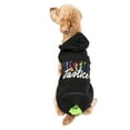 thumbnail image 2 of Justice Printed Fleece Hoodie, Black, M, 2 of 7