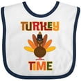 thumbnail image 3 of Inktastic Thanksgiving Turkey Time Boys or Girls Baby Bib, 3 of 4