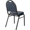 thumbnail image 4 of Pemberly Row 35" Metal and Vinyl Stack Chair in Midnight Blue/Black Sandtex, 4 of 5