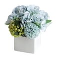 thumbnail image 1 of Florero artificiales Seda Arreglos florales Decoración Azul Zulema Florero de flores falsas, 1 of 8
