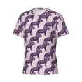 thumbnail image 3 of Yiaed Leopard Print Print Mens Short Sleeve Tight Fit T-Shirt, Crewneck Casual Tee-Medium, 3 of 5