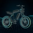 thumbnail image 4 of ENGWE Electric Bike M20 20" x 4.0 Fat Tire 1000W(Peak) Motor e-Bike with 48V 13Ah Battery 28Mph All Terrain Outdoor Adventure Dirt Bike - Black, 4 of 6