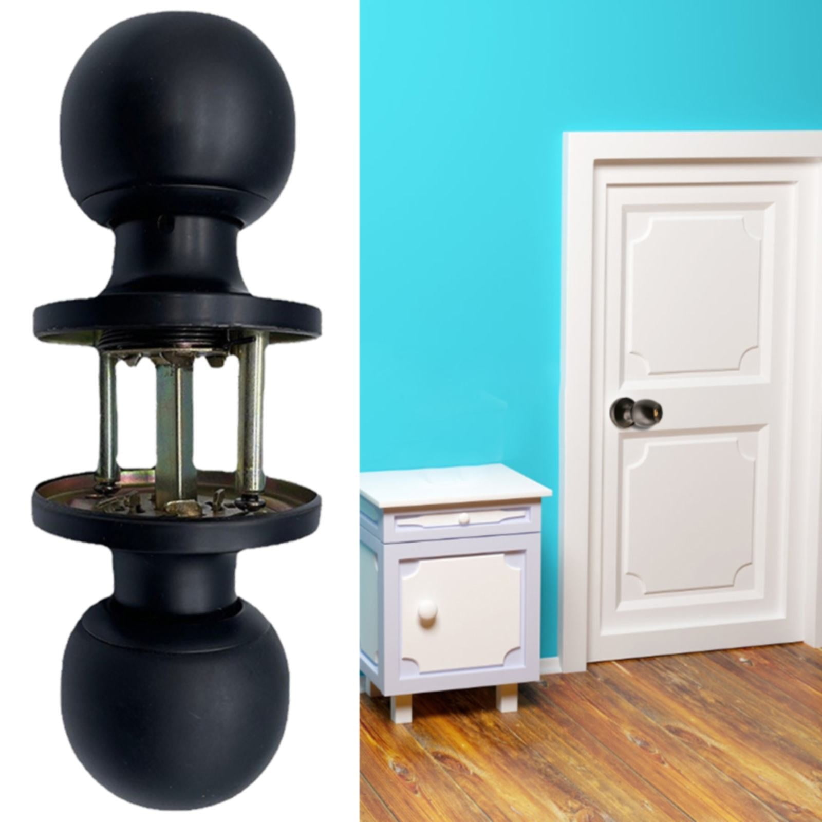 Clearance Faucet Hardware under $20,Keyed Alike Entry Door Knob And Single Cylinder Lockset Black Front Door Knob With Key And 1 Pack 2PC