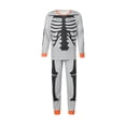 thumbnail image 2 of Qiylii Family Matching Pajamas Set Skeleton Print O-Neck Long Sleeve Tops+Trousers, 2 of 9