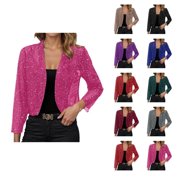 Elegant Solid Color Casual Jacket – Lightweight, Shiny, Front-Open, Long Sleeve, Breathable, Thin Party Cardigan Outerwear Coat