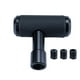 thumbnail image 1 of Perillas de cambio de marchas automáticas de aleación de aluminio para automóvil, universales, con 3 gomas Negro, 1 of 9