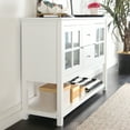 thumbnail image 4 of Walker Edison 52" Wood Console Table Buffet TV Stand for TV's up to 55" - White, 4 of 5