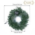 thumbnail image 4 of Valery Madelyn 24 inches Pre-Lit Christmas Wreath Silver Blue Lighted Wreath with Bow & Blue Flowers & Colorful Ornaments Perfect for Wedding Valentine's Day Party Front Door Staircase Decoration, 4 of 7