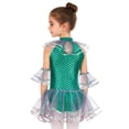 thumbnail image 2 of TiaoBug Gymnastics Leotards for Girls Mermaid Scales Ballet Dance Outfit Ballerina Princess Dress Dancewear Mint 8, 2 of 6