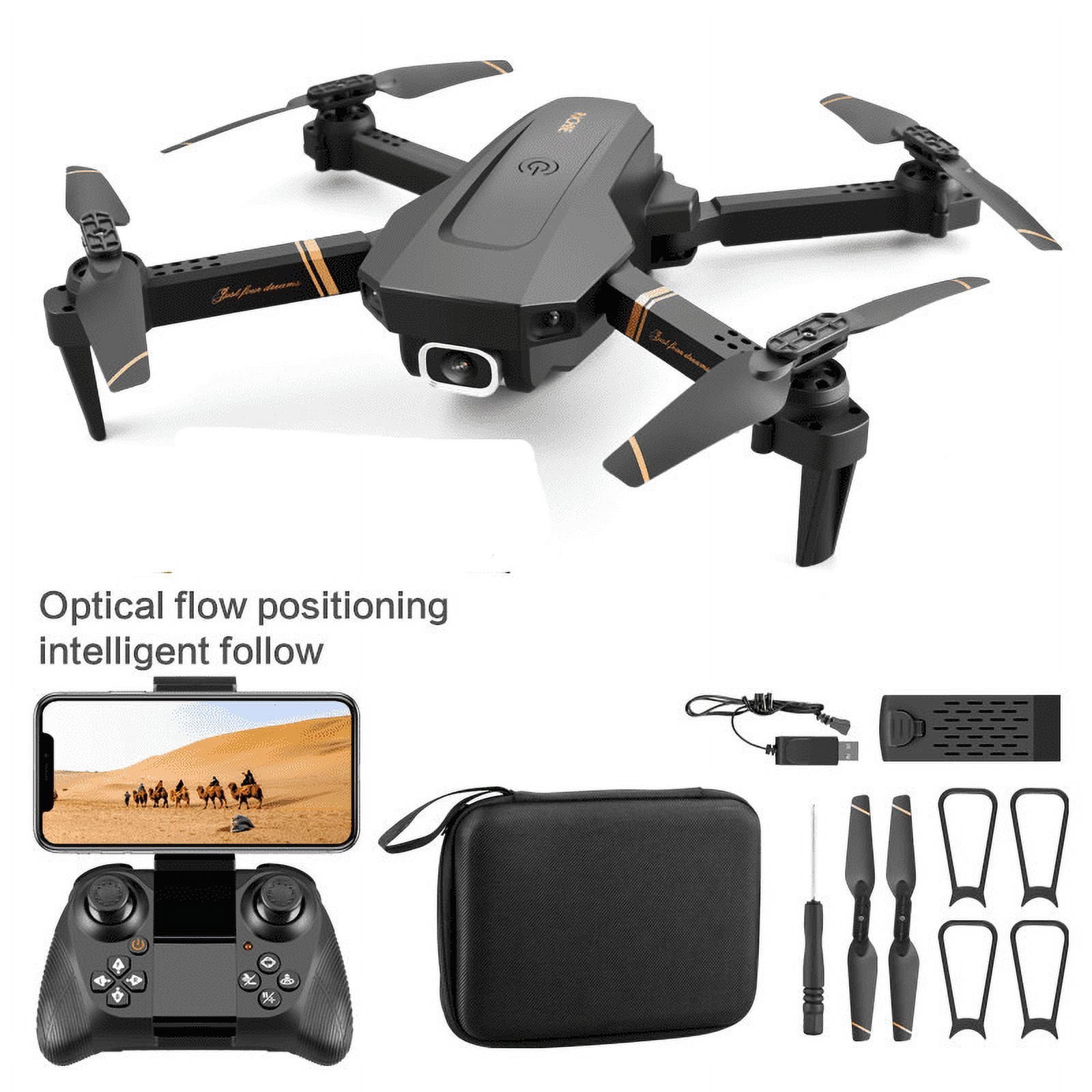 RC Drone 2K 1080P HD Wide Angle Camera WiFi Fpv Dual Camera Foldable Quadcopter Real Time Transmission Drone Gift Toys