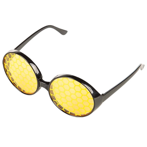 Funcredible Halloween Bee Glasses | Yellow Bee Sun Glasses | Honey Bee Costume Accessories| Halloween Bumblebee Cosplay Party Favors for Women, Men and Kids