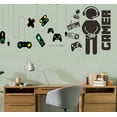 thumbnail image 6 of Gamer Stickers Room Decor Game Wall Stickers for Boys Game Room Gaming Controller Joystick Playroom Creative Decals for Bedroom Living Room Decor Removable Art Mural, 6 of 7