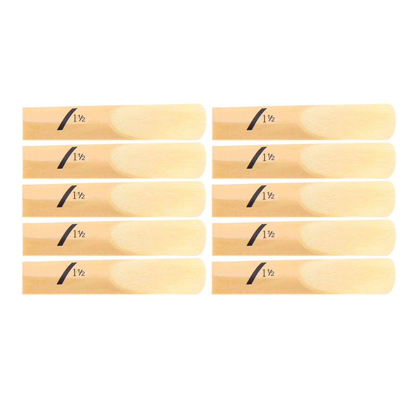 GEZICHTA Tenor Saxophone Reed 10pcs BB Gold Home for Beginners Hardness 1.5-4.0 Lightweight Professional Replacement Parts Durable Woodwind Instrument Portable Accessories 1.5 