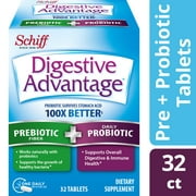 Digestive Advantage Prebiotic Plus Capsules - Survives Better than 50 Billion - 32 Tablets