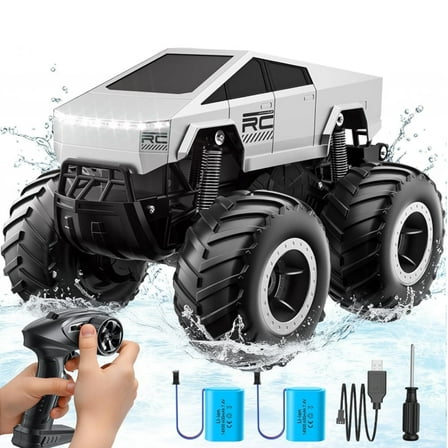 1:16 Scale RC Car,All Terrain Monster Truck Toy,2.4GHz 4WD Waterproof Off-Road Pick-up Remote Control Cars, for Kids Boys/Girls Age 3 
