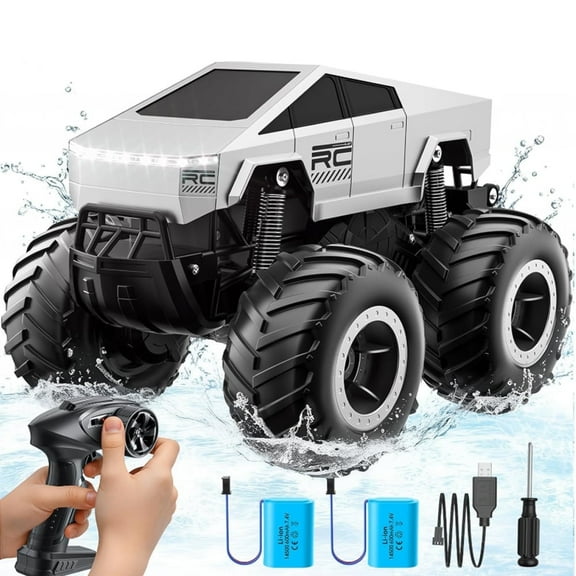 1:16 Scale RC Car,All Terrain Monster Truck Toy,2.4GHz 4WD Waterproof Off-Road Pick-up Remote Control Cars, for Kids Boys/Girls Age 3 