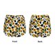 thumbnail image 3 of Balery Cute Cow Print Sunflower C Pantalones cortos deportivos para mujer con forro y dos bolsillos, elásticos, para entrenamiento, gimnasio, yoga-X-Large, 3 of 7