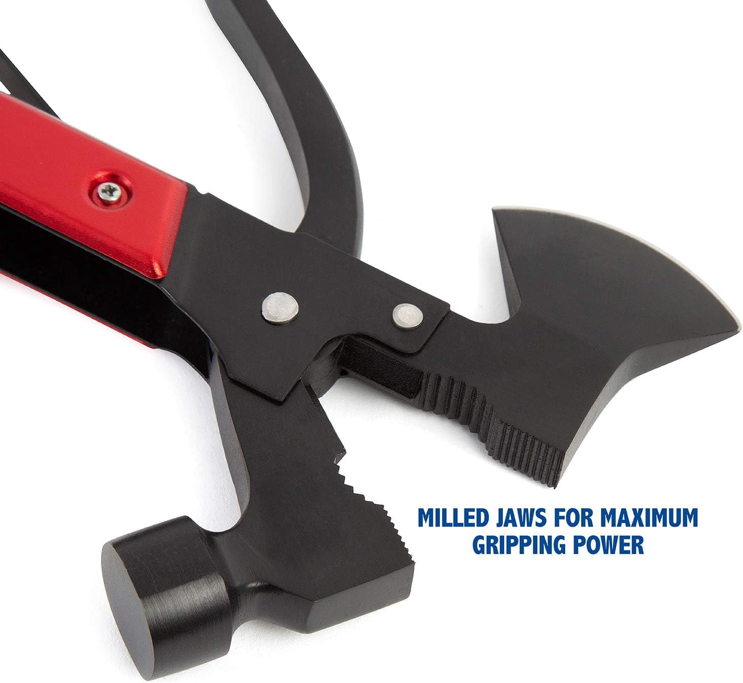 RGHJAR-14-in-1 Multitool, Stocking Stuffers, Camping Hatchet Comes With 1680D Polyester Hatchet Sheath, Alloy Steel Camping Hammer Multitool, Great Hiking Gifts