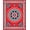 Red, Pattern 1, variant on ODIKA 2x3 Machine Washable Non-Slip Area Rug, Nautical Compass Rose Medallion with Rope Border High Traffic Rug, Red, 715074
