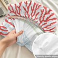 thumbnail image 4 of Twin XL Size Fitted Sheet Set - Red Sage Green Coastal 2 Piece Bedding Sets 16" Deep Pocket Fitted Sheet with 1 Pillowcases, Summer Beach Coral Shell Ocean Brushed Microfiber Hotel Luxury Bed Sheets, 4 of 9