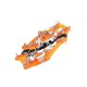 thumbnail image 4 of Sonducket Crampones antideslizantes para escalada al aire libre, 19 dientes, para caminar en invierno, pesca en hielo, montañismo, raquetas de nieve, Escalada naranja XL Sonducket OD3114-06B, 4 of 6