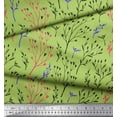thumbnail image 3 of Soimoi Green Cotton Jersey Fabric Hoya Kerrii Leaves Print Fabric by the Yard 64 Inch Wide, 3 of 3