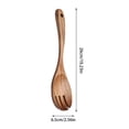 thumbnail image 3 of Cuchara de madera, tenedor de madera, madera maciza, cuchara doméstica, cuchara para arroz, cuchara pequeña para cocinar, tenedor para mezclar., 3 of 6
