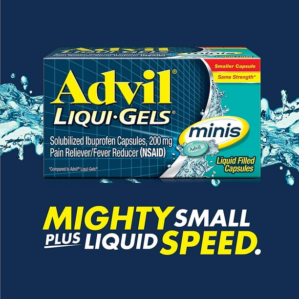 Advil Liquigel Mini's 160+20ct Bonus