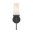 thumbnail image 3 of Matte Black One Light Wall Sconce from the Haynes Collection, 3 of 5