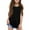 Black, variant on KAUOD Girl's Tank Tops Crewneck Basic Tank Kids Sleeveless Athletic Shirts Casual Dance Gymnastics Top with Pocket Spring Outfits