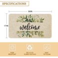 thumbnail image 3 of Spring Summer Door Mat 30 X 17 Inch Spring Eucalyptus Floral Welcome Doormat Indoor Outdoor Entrance Floor Mat Non Slip Spring Summer Decor Rubber Mats, 3 of 6