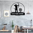 thumbnail image 2 of Craftnamesign Custom Archery Metal Wall Art LED Light, Custom Archer Name Sign, Archery Sign, 2 of 5