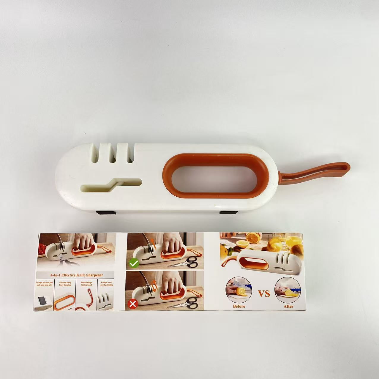 VEBRSUDEX Knife sharpeners, Advanced Sharpener, Suspended Four in One Kitchen Scissors Sharpener