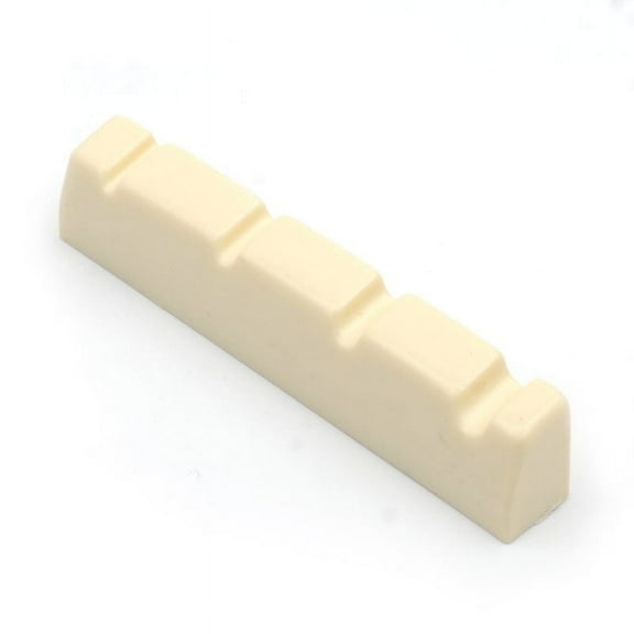 50pcs Ivory Plastic R400 42x6x9-8MM 4 String Bass Bridge Nut Bass Electric Guitar Parts