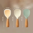 thumbnail image 5 of Opvise Silicone Rice Spoon Non-Stick Food Grade with Standing Feature High Temperature Resistant Rice Spoon Yellow, 5 of 7