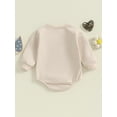 thumbnail image 3 of Bagilaanoe Baby Girl Fall Romper Sweatshirt Infant Long Sleeve Bodysuits Flower Pullover 3M 6M 12M 18M Newborn Casual Tee Tops, 3 of 6
