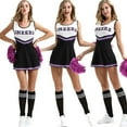 thumbnail image 1 of Costume de Pom-Pom Girl pour Femme, Uniforme Scolaire, Tenue de Fête, 1 of 5