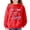 Red, variant on Girls Bow Print Sweatshirt Cute Long Sleeve Pullover Top for Kids Teens Fleece Lined Crew Neck Sweatshirts Casual Wear 3-4 Years Purple