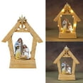thumbnail image 2 of Aurgiarme Indoor Christmas Manger Display Resin Nativitys Manger Scene for Home or Office Holidays Decorating, 2 of 7