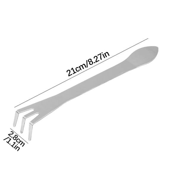 Stainless Steel Hand Rake | Compact Garden Tool for Loosening Soil | Bonsai & Small Plants Gardening | Ergonomic Handle | 1-Pack