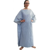 3 Pack - 10XL Hospital Gown with Tie Back Oversized Bariatric Washable Patient Robe Big Size Hospital Gown