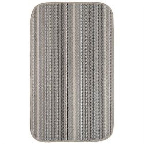 Mainstays Carnival Stripe Polypropylene Assorted Earth Tones Indoor Area Rug, 18" x 30"