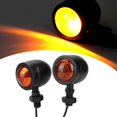 thumbnail image 4 of Turn Signal Lights, Waterproof Retro Design Signal Blinker High Brightness Low Heat ABS+Metal  For Motorcycle, 4 of 8