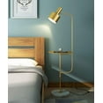 thumbnail image 4 of Contemporary Modern Creative Floor Lamp with a Table,Suitable for Living Room,Den,Office,Bedroom - E26 Base - Brushed Brass Finish, 4 of 7