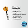 thumbnail image 2 of Running Jogging Woman Exercise Retractable Reel ID Badge Key Card Name Tag Holder with Clip, 2 of 7