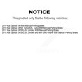 thumbnail image 2 of Transit Auto Front Rear Hub Bearings Assembly Disc Brake Rotors and Ceramic Pads Kit (10Pc) for Car Kia Optima with Manual Parking - Left Right Side (Driver Passenger) KBB-110466, 2 of 11