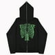 thumbnail image 5 of Sudadera de calavera oscura europea y americana para hombre y mujer, sudaderas con capucha góticas para pareja, sudadera Harajuku con cremallera de gran tamaño 2023, 5 of 5